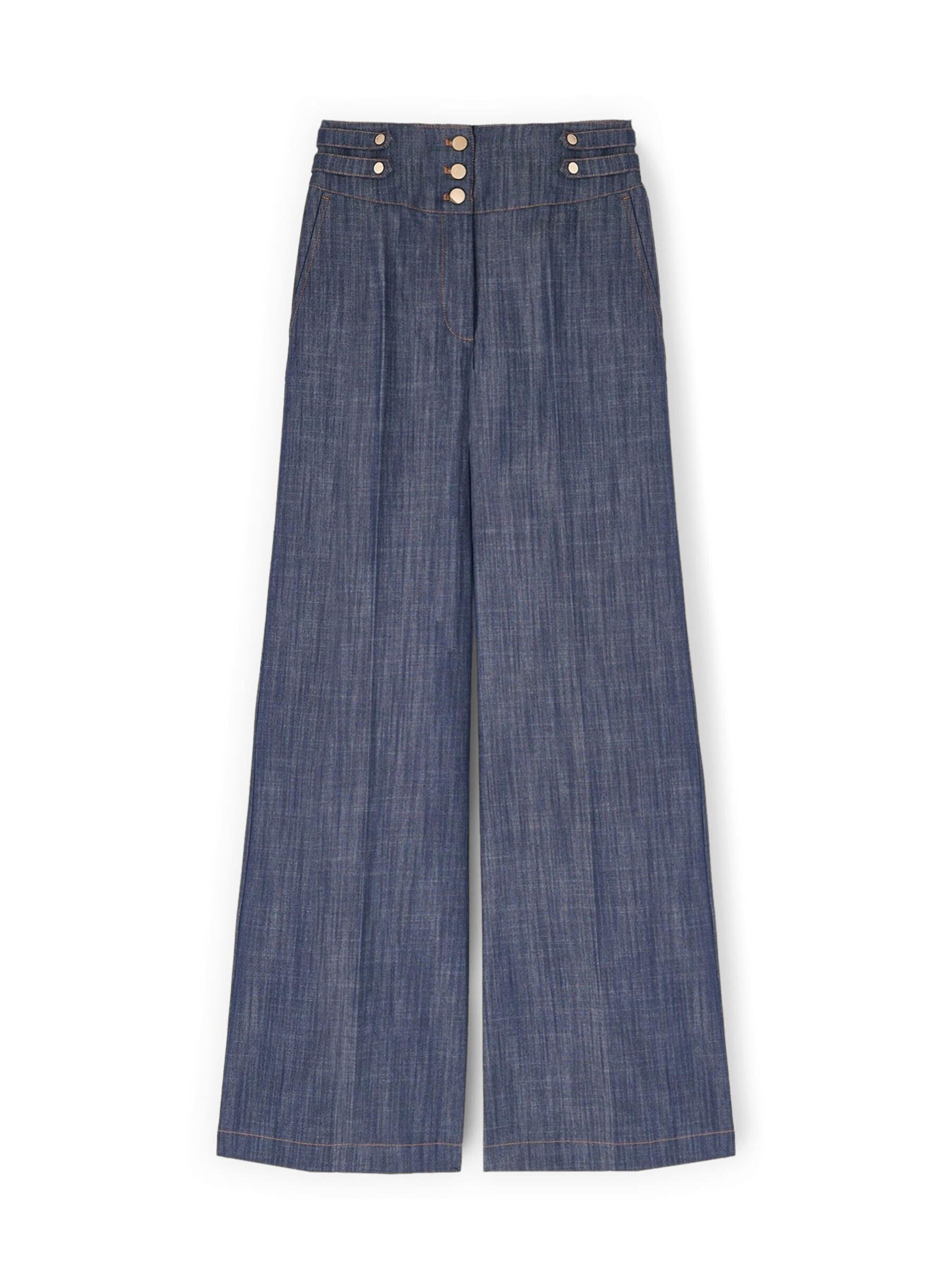 Wide Leg Jean MOTIVI en bleu : devant