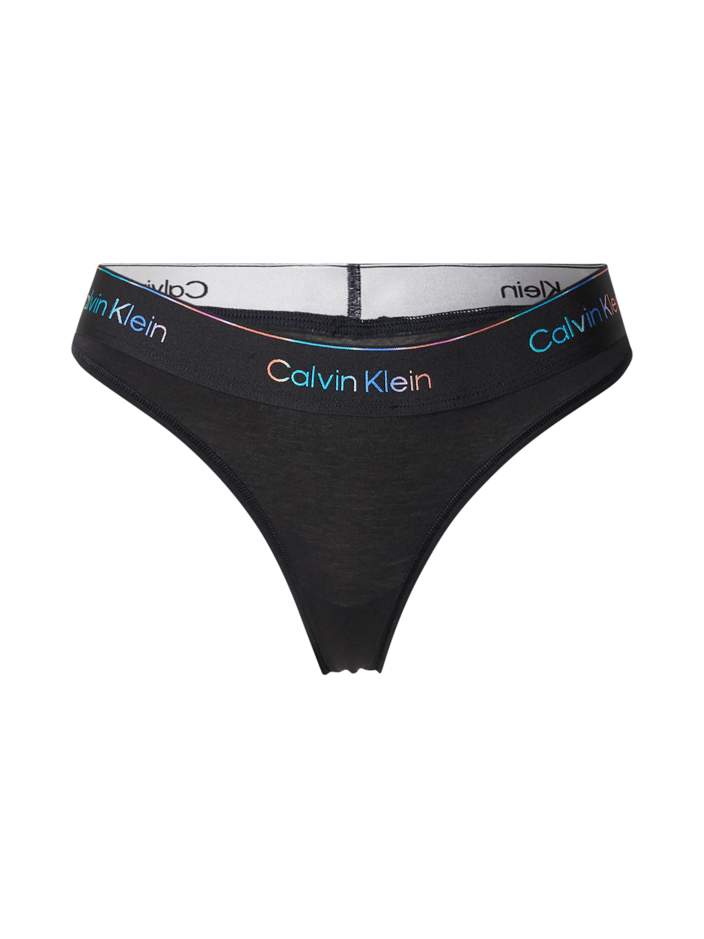 Calvin Klein Underwear String in Black: front