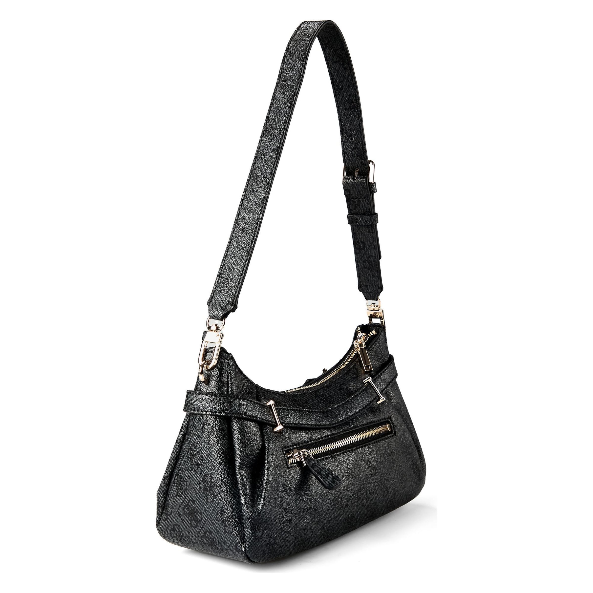 GUESS Schultertasche 'Yesba' in Schwarz