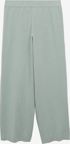 MANGO Wide leg Broek 'Guiroa' in Groen: voorkant