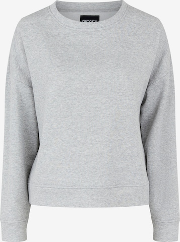 PIECES Sweatshirt 'Chilli' in Grey: front