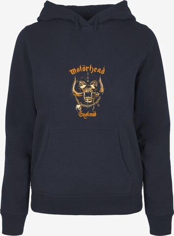 Merchcode Sweatshirt 'Motorhead - Mustard Pig' in Blau: predná strana