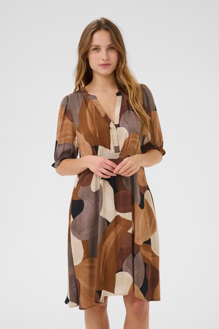 Robe 'Dana' CULTURE en marron : devant