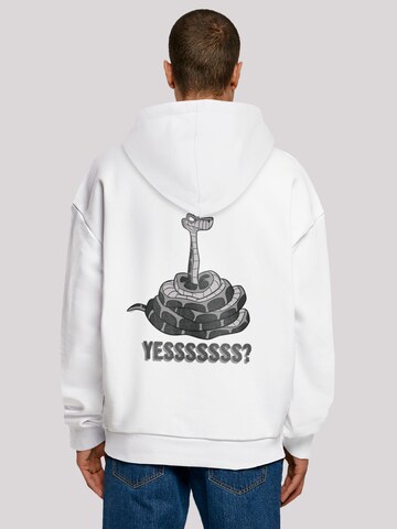 F4NT4STIC Sweatshirt 'Disney The Jungle Book Kaa Yesssss and Disney' in White: front