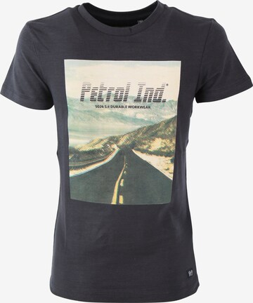 T-Shirt Petrol Industries en bleu : devant