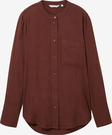 TOM TAILOR Blouse in Bruin: voorkant