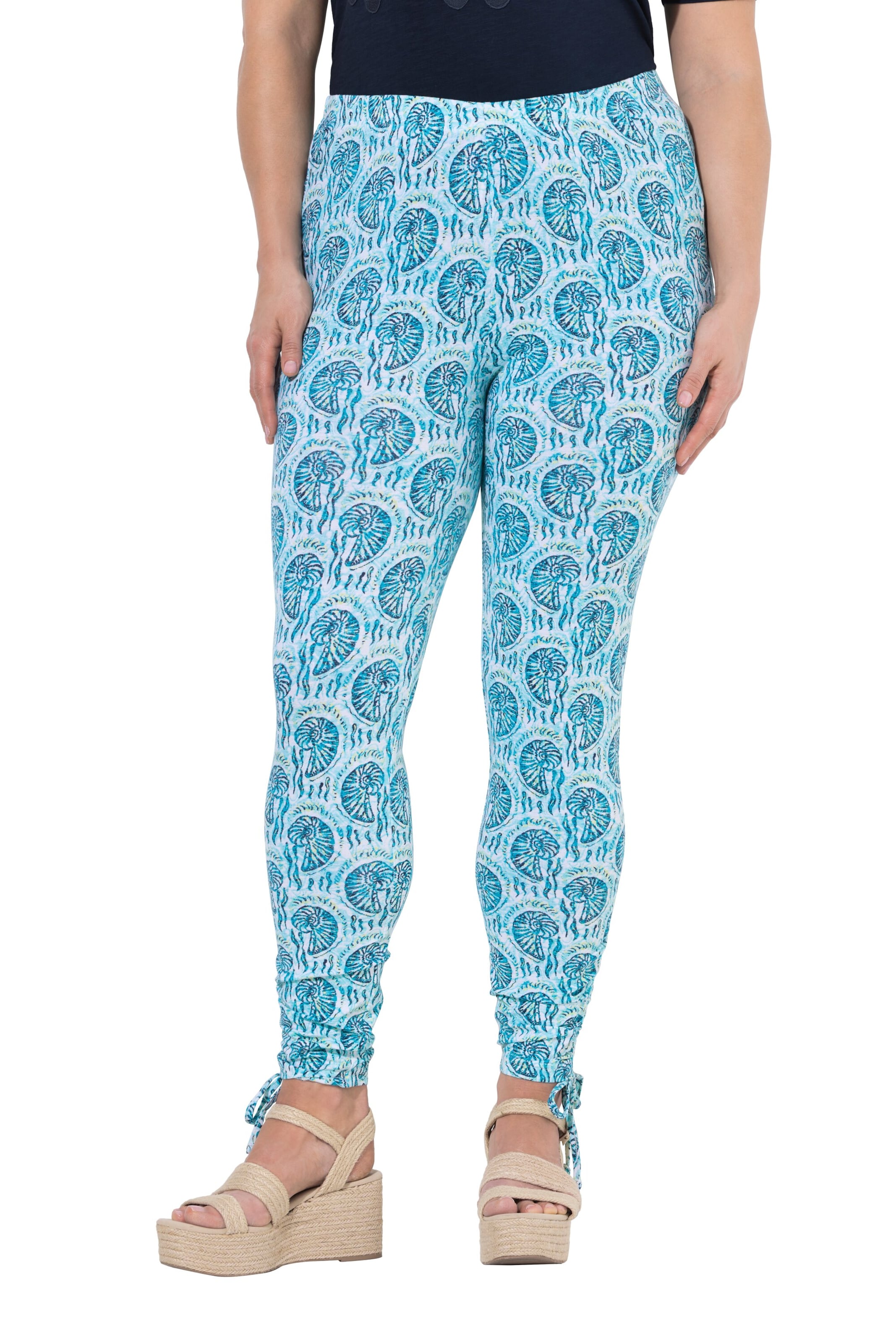 Ulla Popken Skinny Leggings in Blauw: voorkant