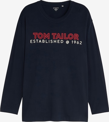 mėlyna TOM TAILOR Men + Marškinėliai: priekis
