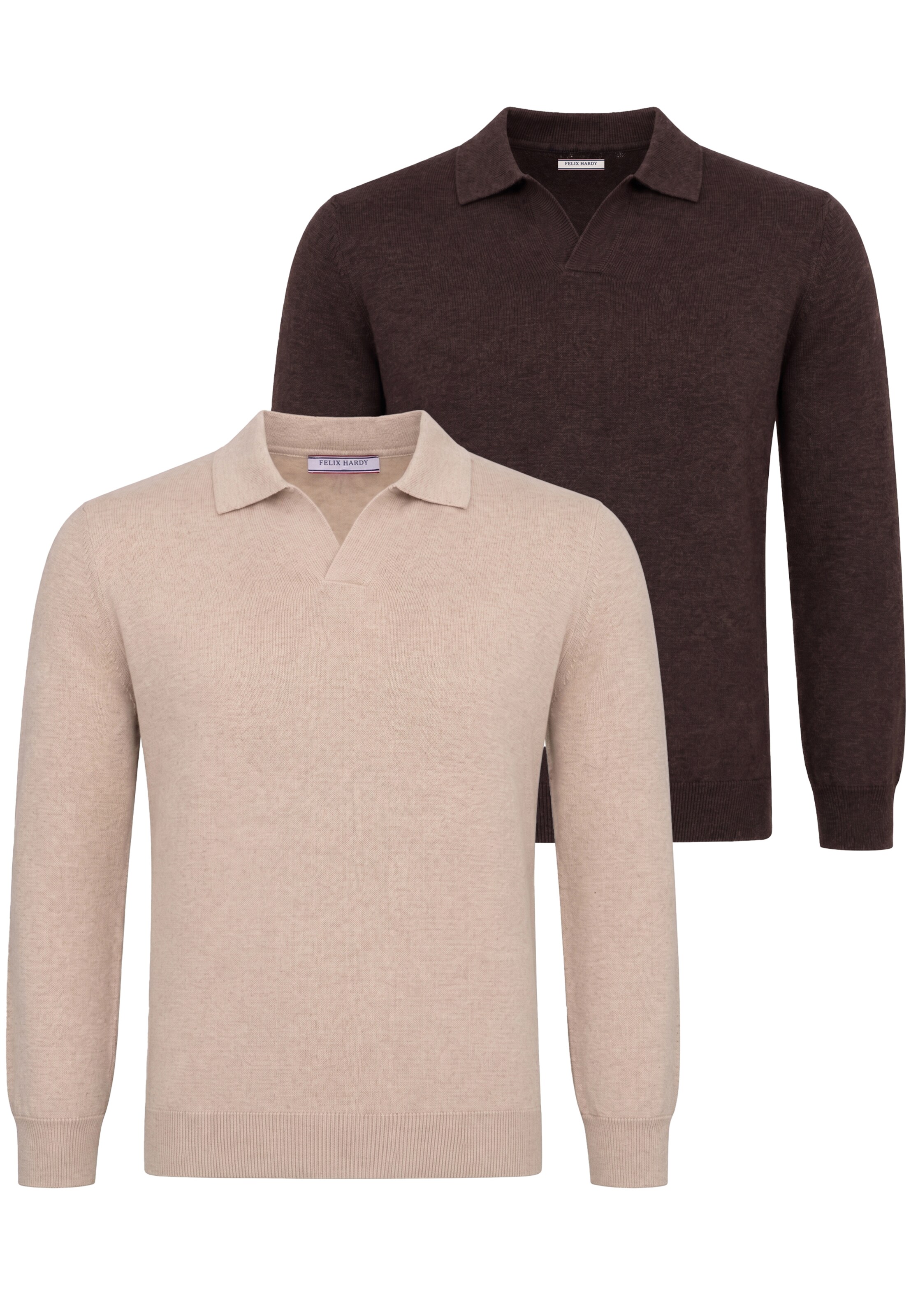 Felix Hardy Pullover em XXL em bege / chocolate, Vista do artigo