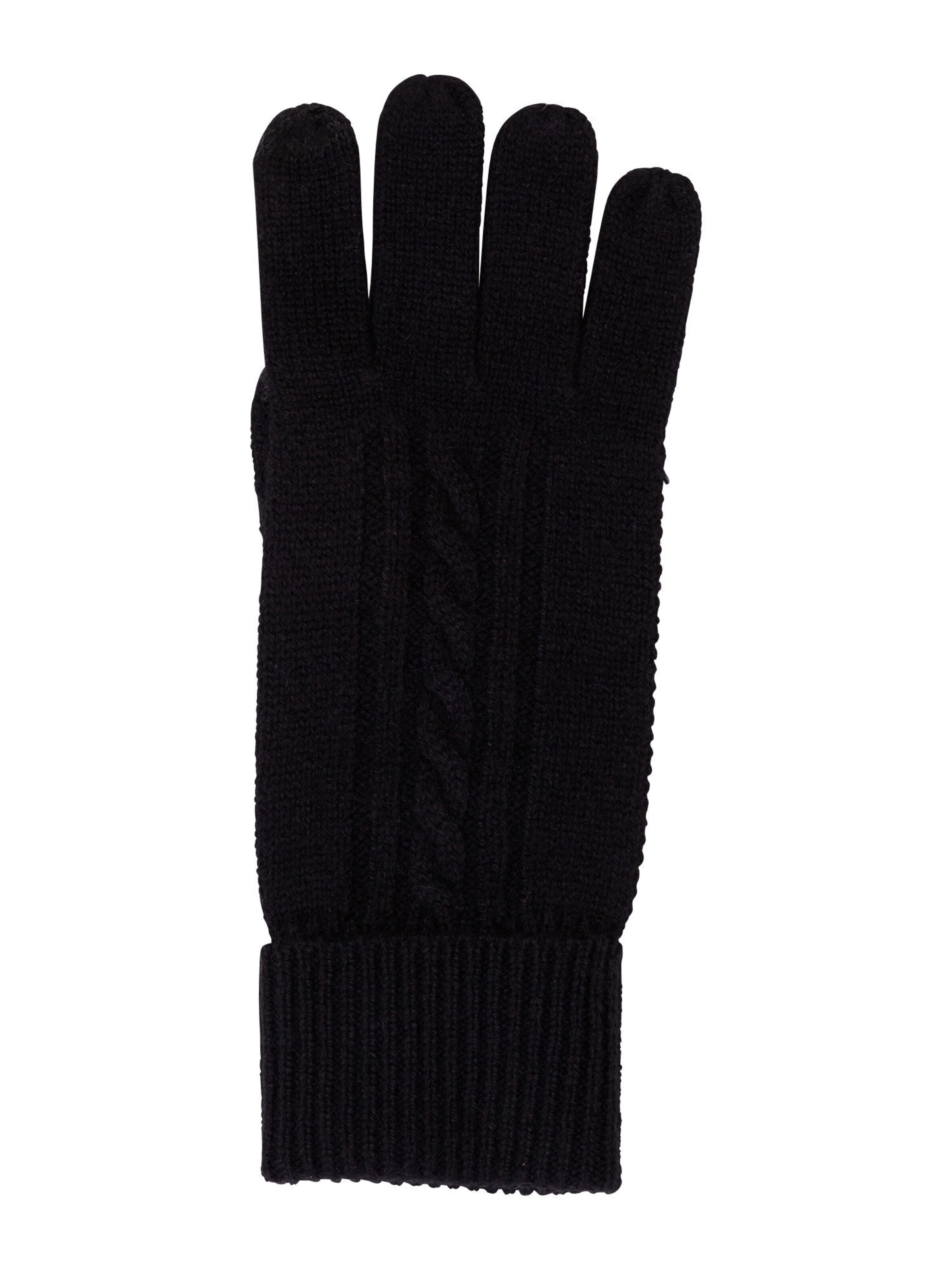 CASH-MERE.CH Kaschmir Fingerhandschuhe in Schwarz