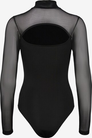 Shirtbody 'FIB' PIECES en noir : devant