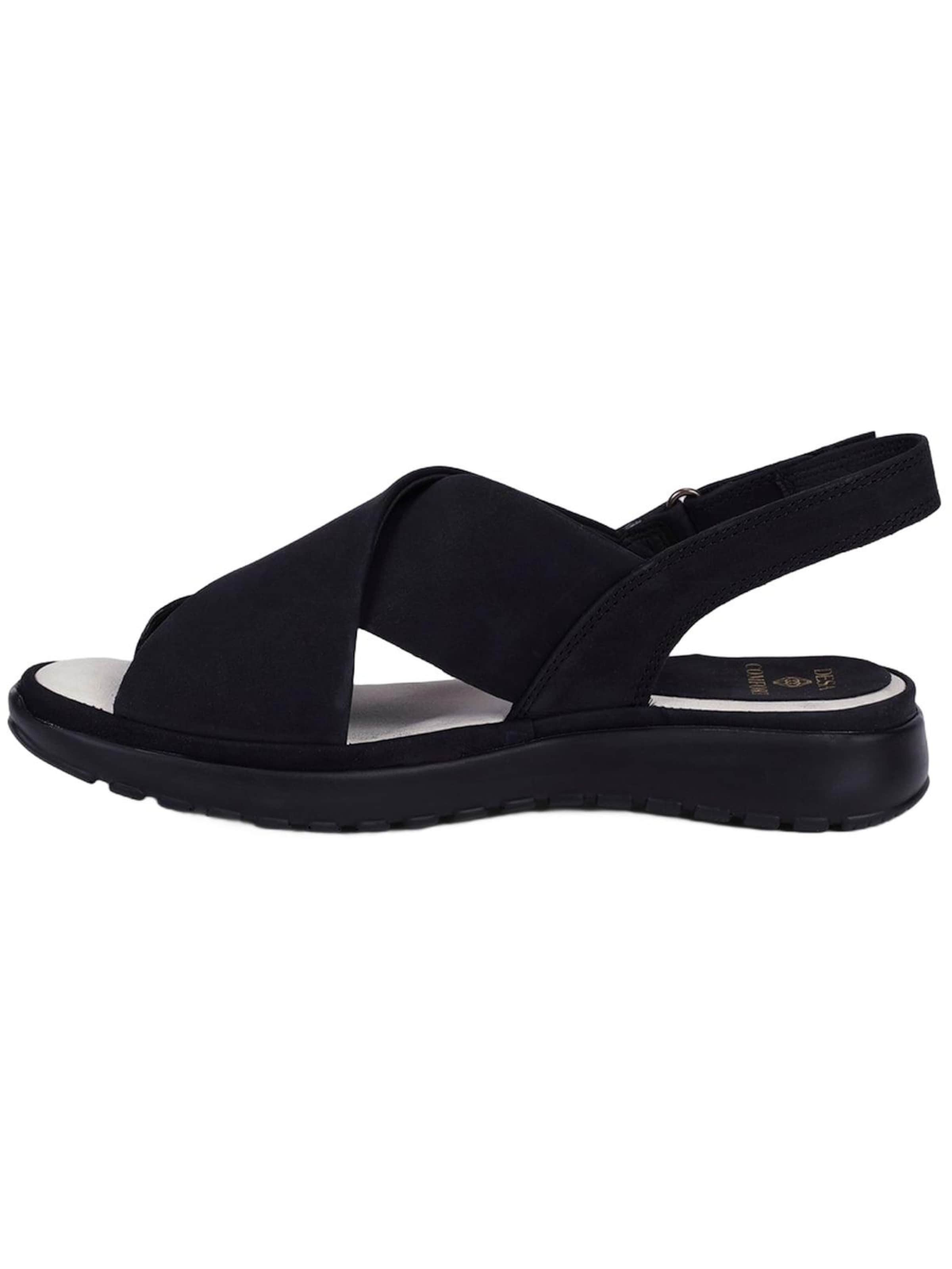Desa Sandals in Black