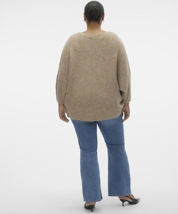 Vero Moda Curve Sweater 'JULIE' in Beige
