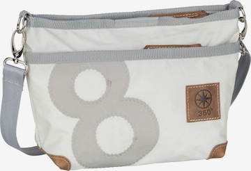 360 Grad Crossbody Bag 'Deern ' in White: front