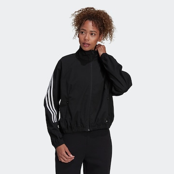 ADIDAS SPORTSWEAR Trainingsjack in Zwart: voorkant