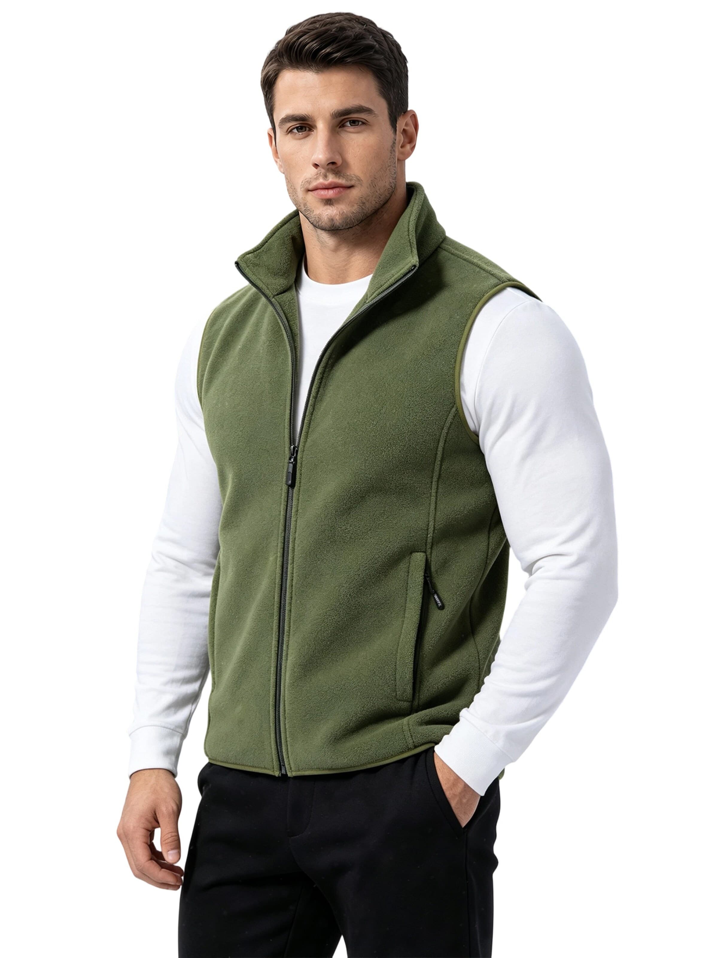 Magicshe Vest 'Fleeceweste' in Green