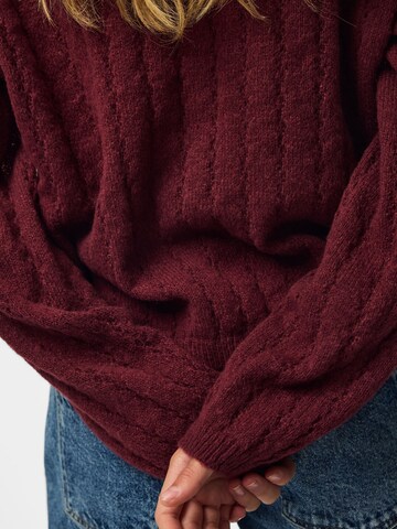 PIECES Pullover in Rot