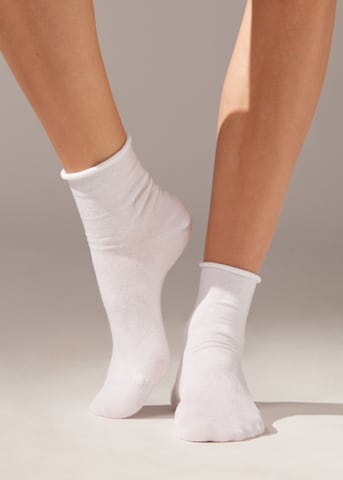 CALZEDONIA Socks in White: front