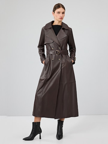 Derimod Tussenmantel 'Jenny-X' in Bruin: voorkant