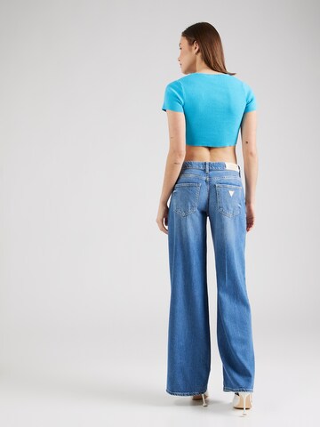 Wide leg Jeans de la GUESS pe albastru