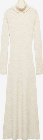 Robes en maille 'Selena' MANGO en beige : devant