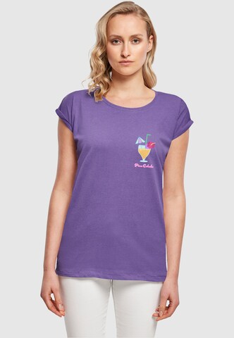 T-shirt 'Pina Colada' Merchcode en violet : devant