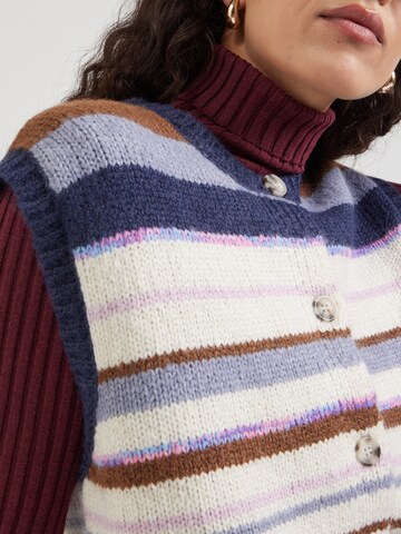 PIECES Вязаная жилетка 'PCRYE' в Коричневый