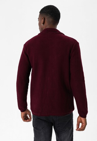 Jimmy Sanders Knit Cardigan in Red