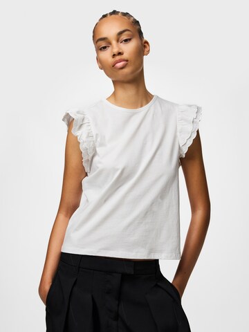 PIECES Shirt 'PCPANDRIA' in White: front