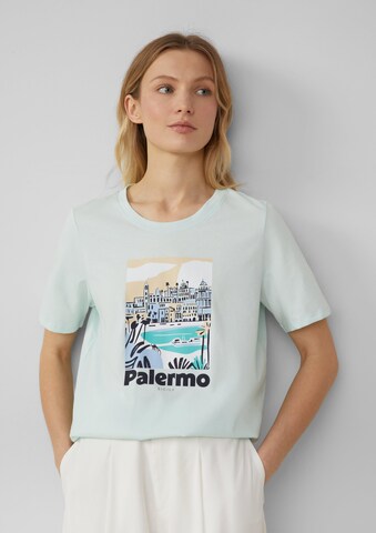 T-shirt s.Oliver en vert : devant