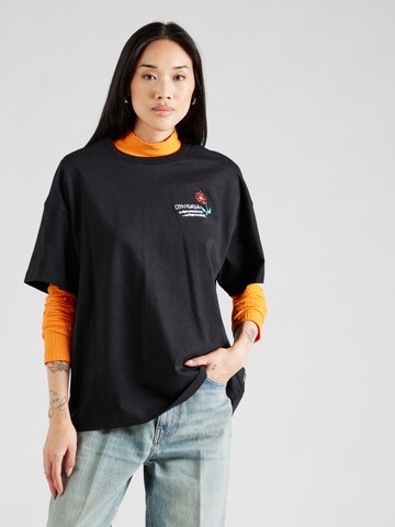 CONVERSE Shirt 'SUMMER FLOWERS' in Black
