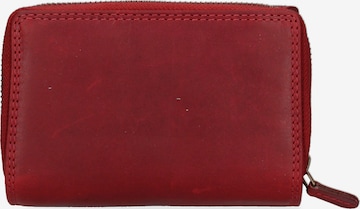 HILL BURRY Portemonnee in Rood: voorkant