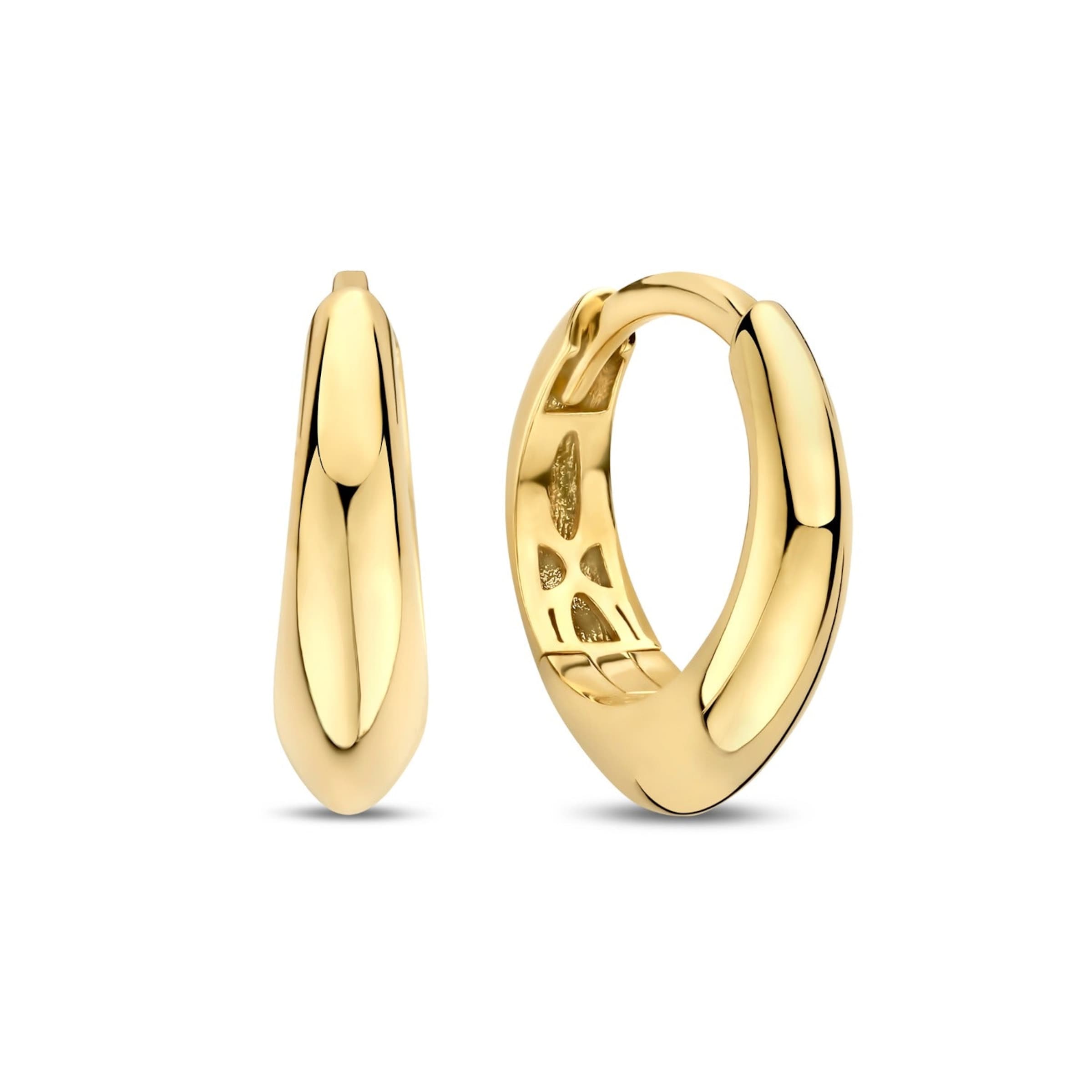 Boucles d'oreilles Isabel Bernard en or : devant
