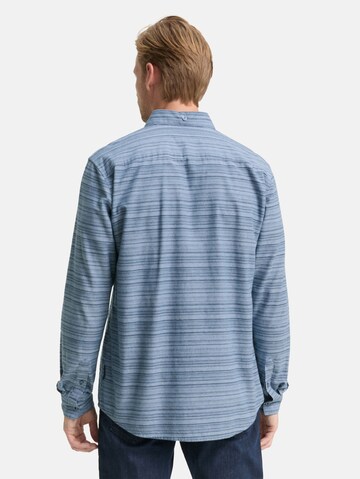 TOM TAILOR Regular fit Button Up Shirt in Blue