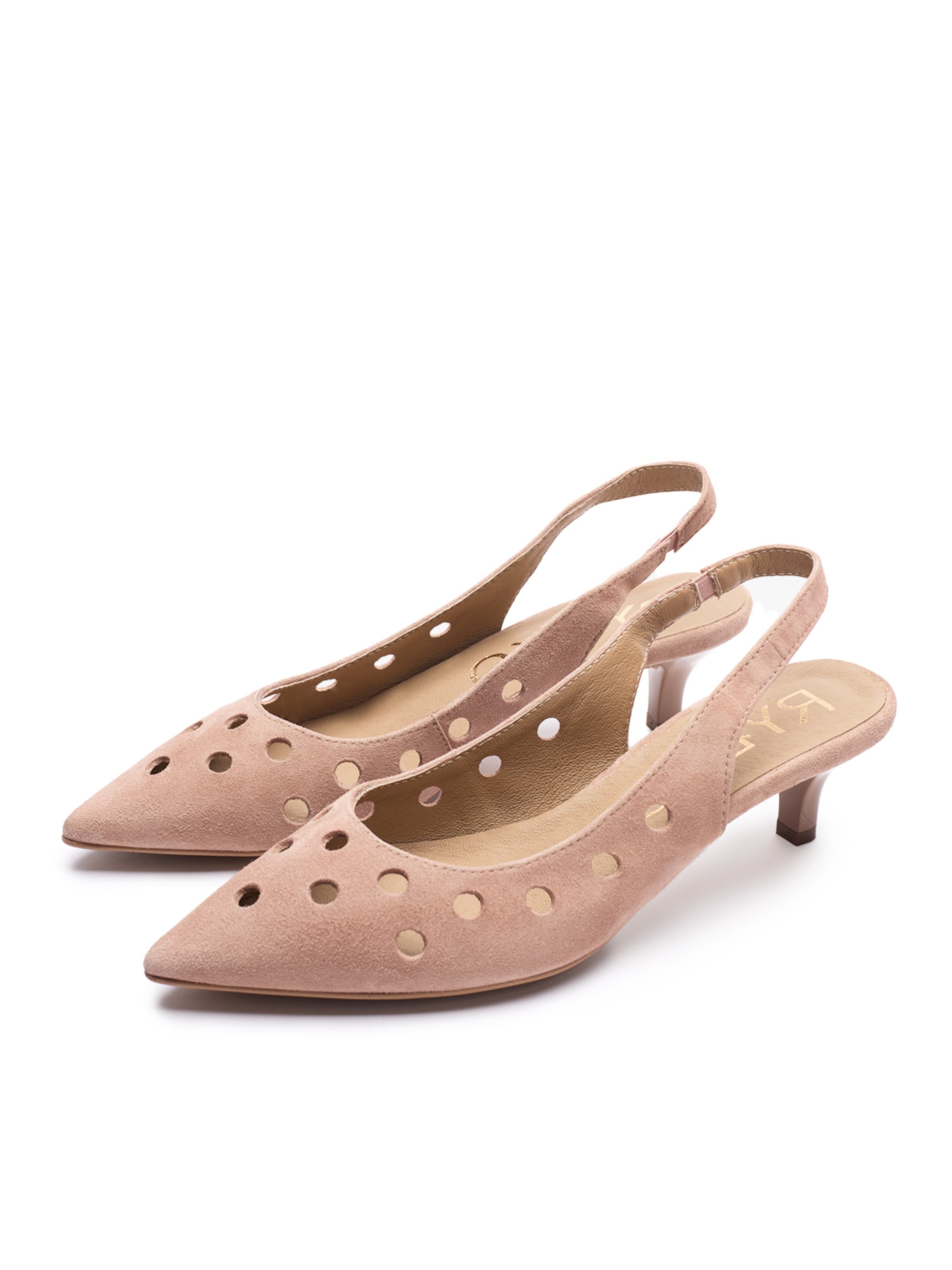 RYŁKO Čevlji s peto | roza barva