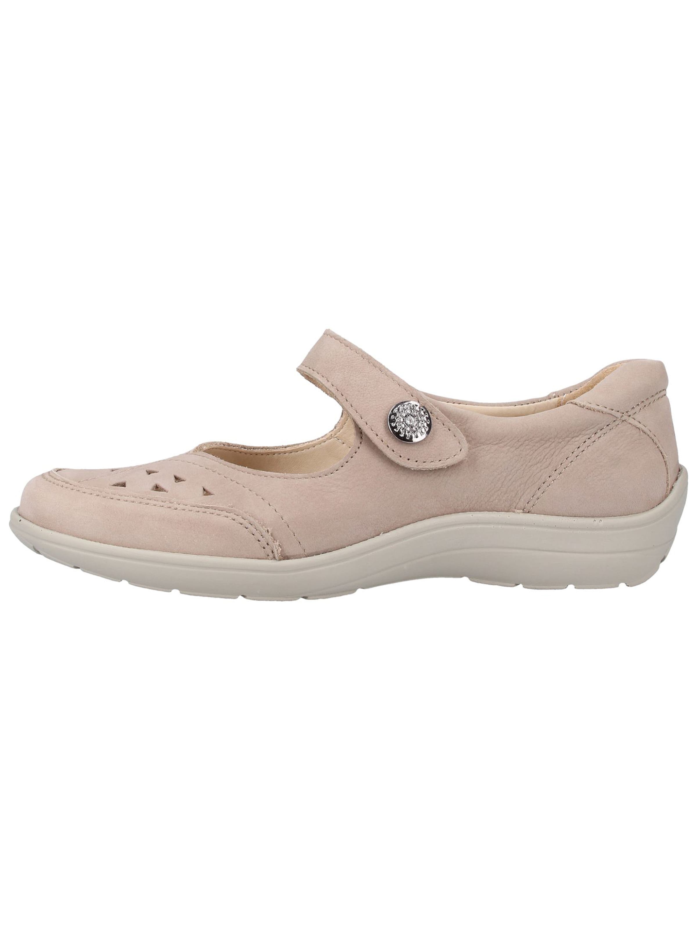 Bama Ballet Flats with Strap in Beige