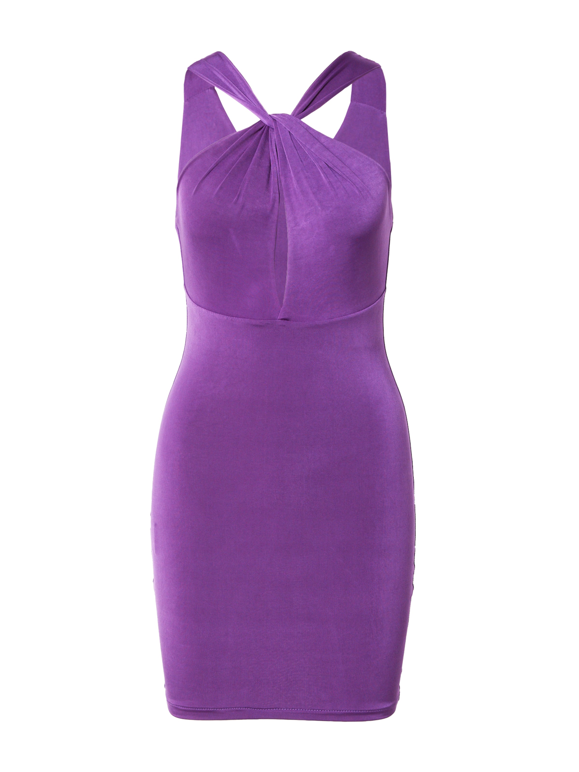 WAL G. Рокля за коктейл 'BABE' в лилав: отпред