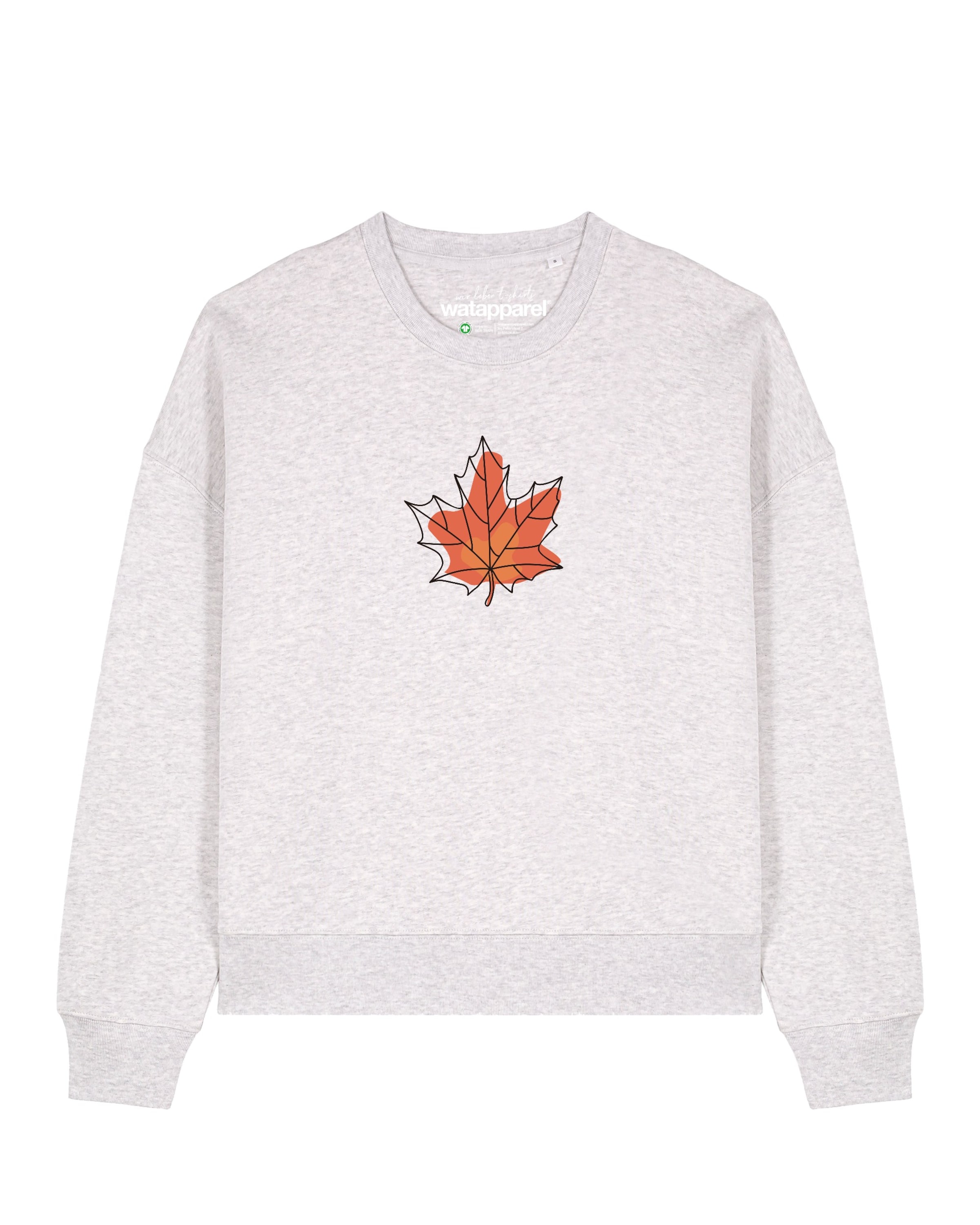 Watapparel Sweatshirt 'Herbst ' in Grau: Vorderseite