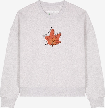 Felpa 'Herbst ' di Watapparel in grigio: frontale