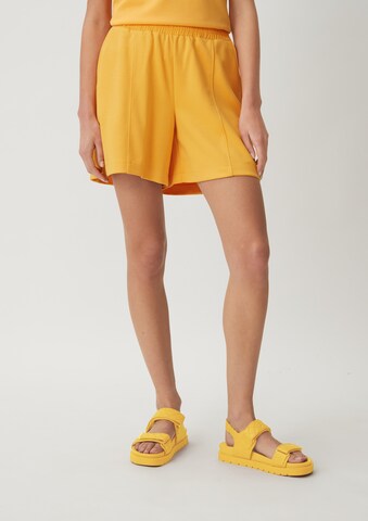 comma casual identity Loose fit Pants in Yellow: front