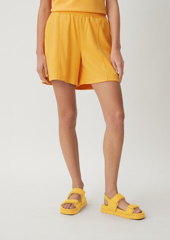 comma casual identity - Loosefit Calças em amarelo: frente