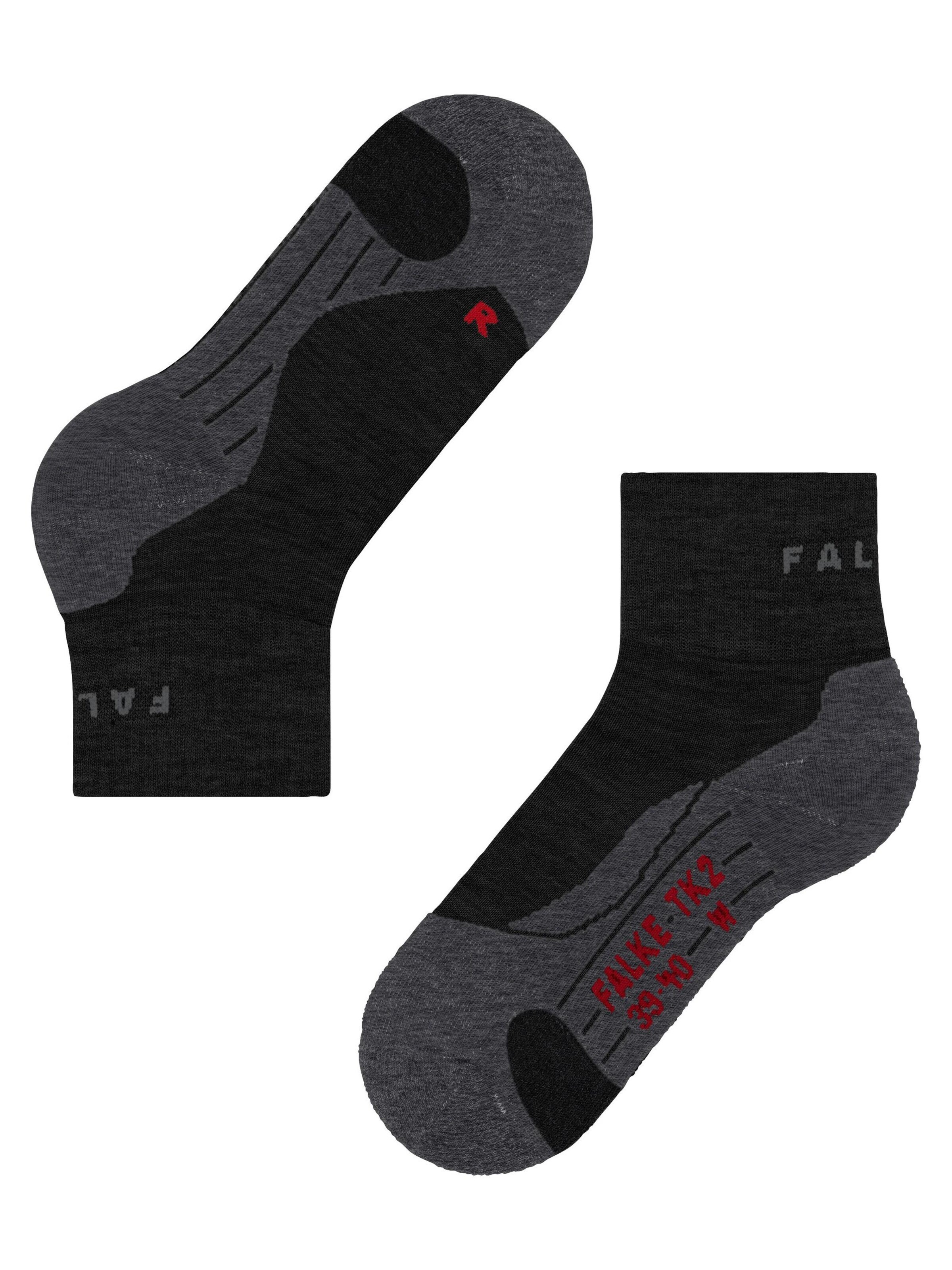 FALKE Sportsocken 'TK2 Explore Short'‌‌‌‌‌‌‌‌‌ in Grau