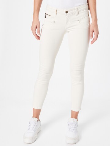 FREEMAN T. PORTER Skinny Jeans 'Alexa' in Beige: voorkant