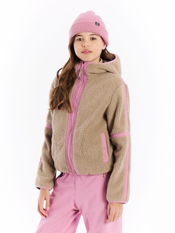 PROTEST Fleece jas 'PRTJaggy JR' in Bruin