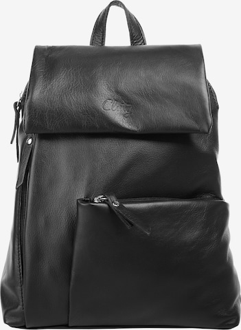 Cluty Rucksack in Schwarz: Vorderseite