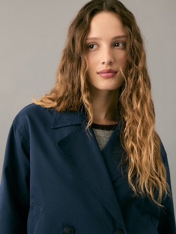 MANGO TEEN Ανοιξιάτικο και φθινοπωρινό παλτό 'Naval' σε μπλε