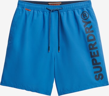 Superdry Badeshorts in Blau: Vorderseite