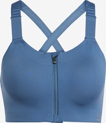 ADIDAS PERFORMANCE Sports Bra in Blue: front