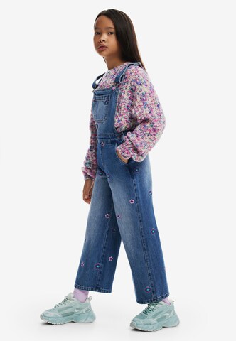 Wide leg Salopetă de la Desigual pe albastru: față