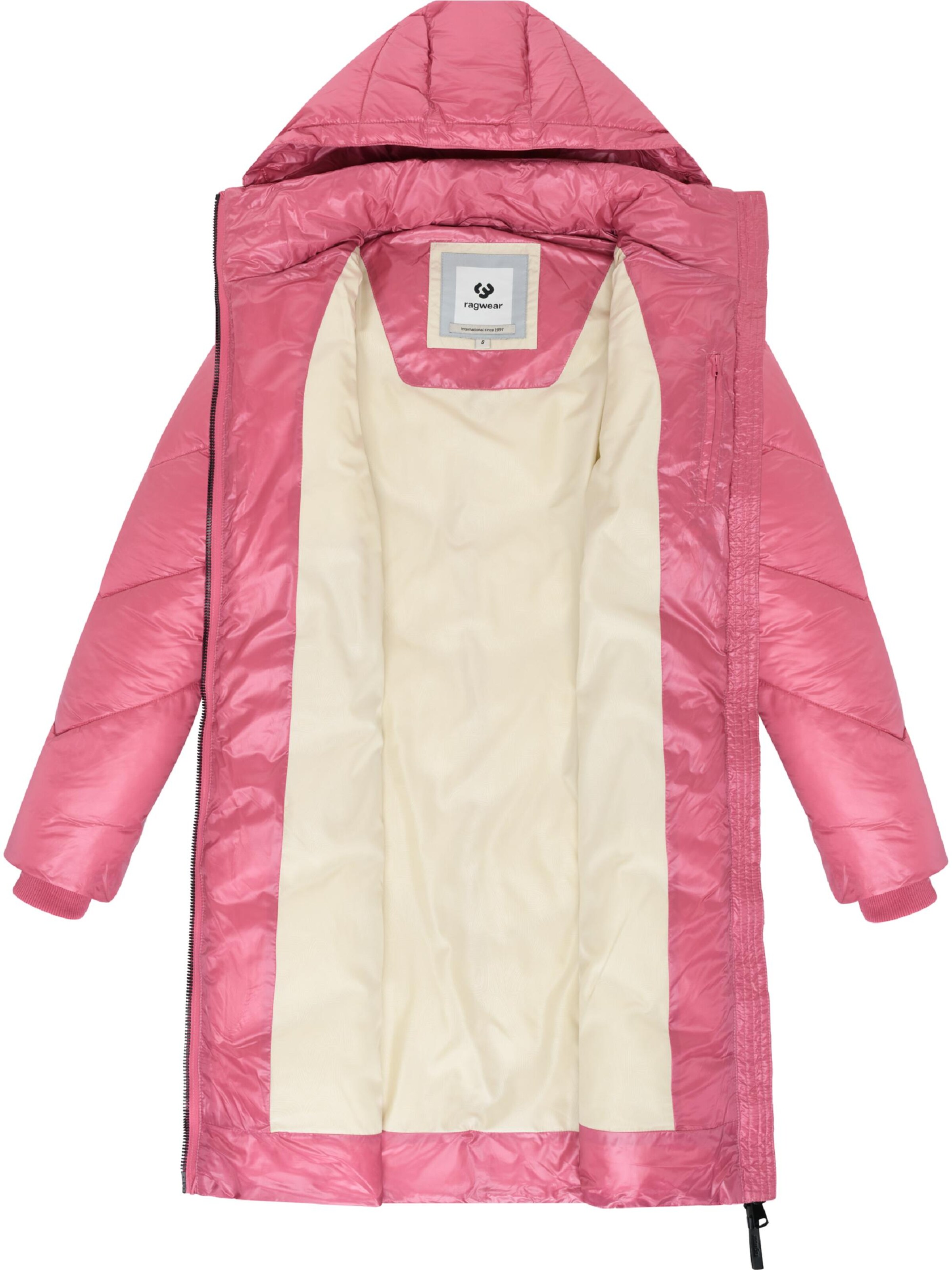 Ragwear Płaszcz zimowy 'Rebelka Shiny' w kolorze różowy